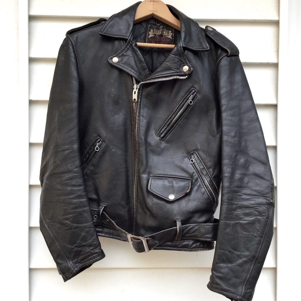 Vintage Schott PERFECTO One Star 1960’s Leather Jacket 36 Steerhide 618 Moto